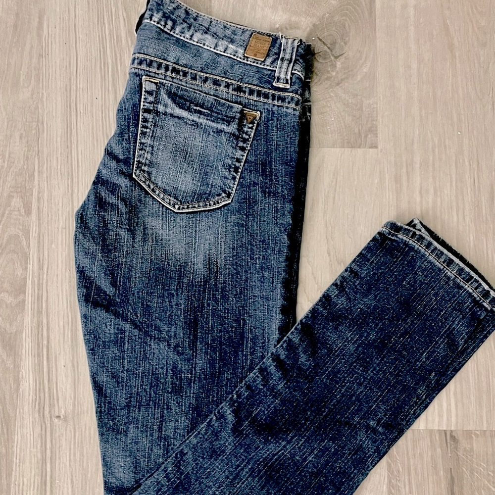 Guess Mid Rise Straight Leg Jeans